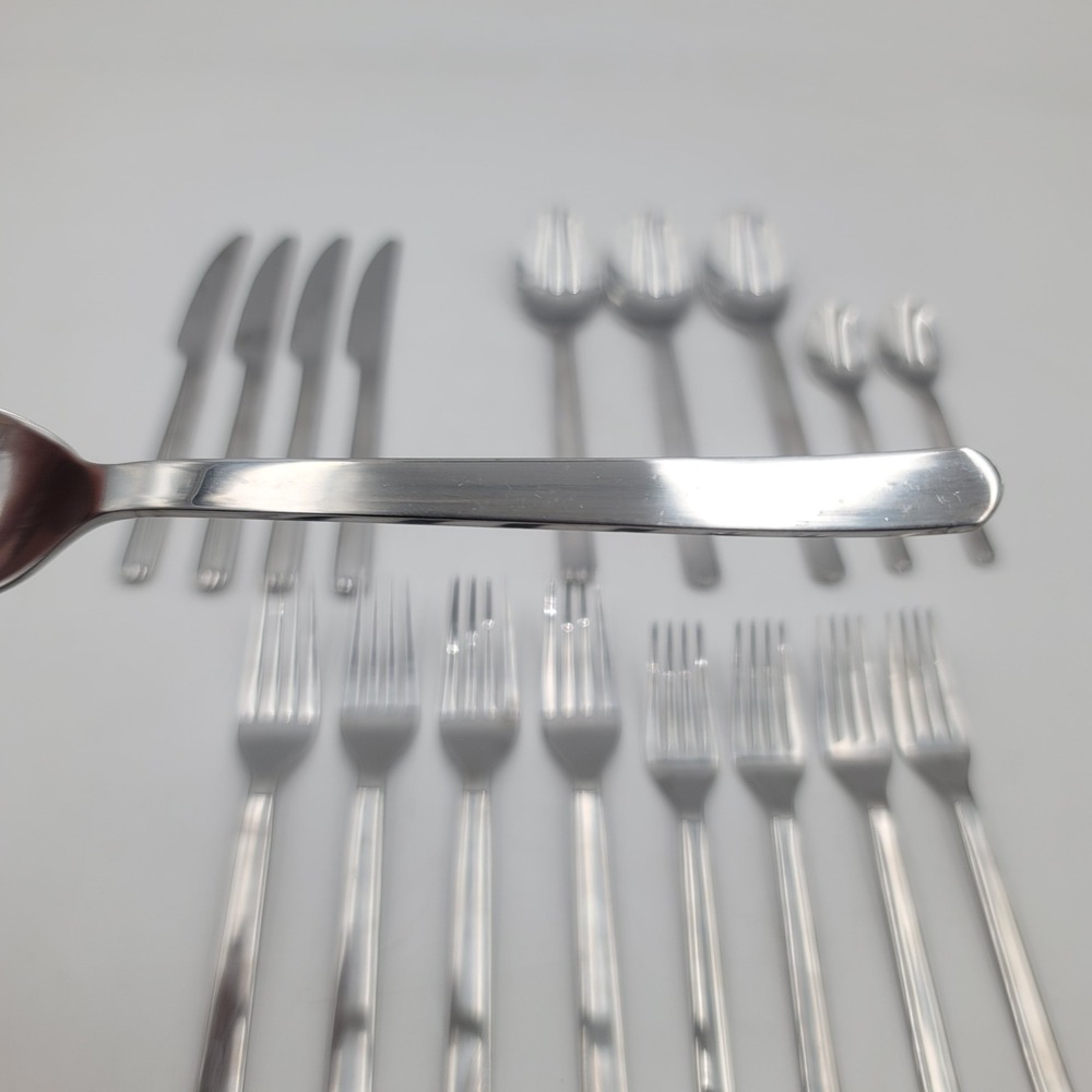 18pc IKEA Gamman  Flatware Set Stainless Steel Silverware Knives Forks‎ Spoons
